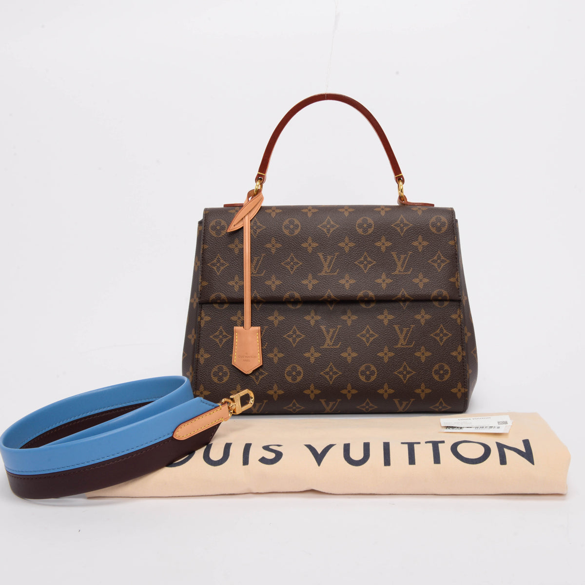 Louis Vuitton Blue Glacial Monogram Cluny MM