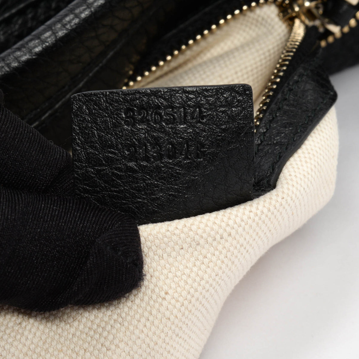 Gucci Black Grained Calfskin Small Miss GG Hobo Bag