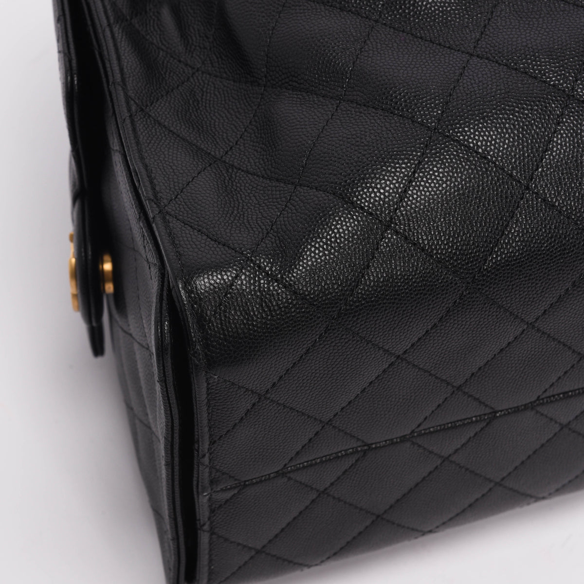 Chanel Black Caviar Large 25 Hobo Bag