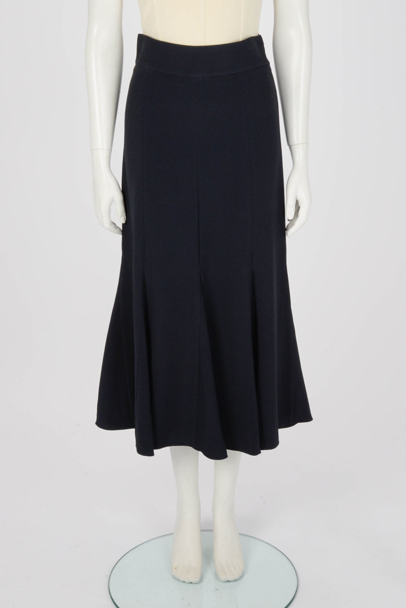 Chloe Navy Gored Skirt FR 34