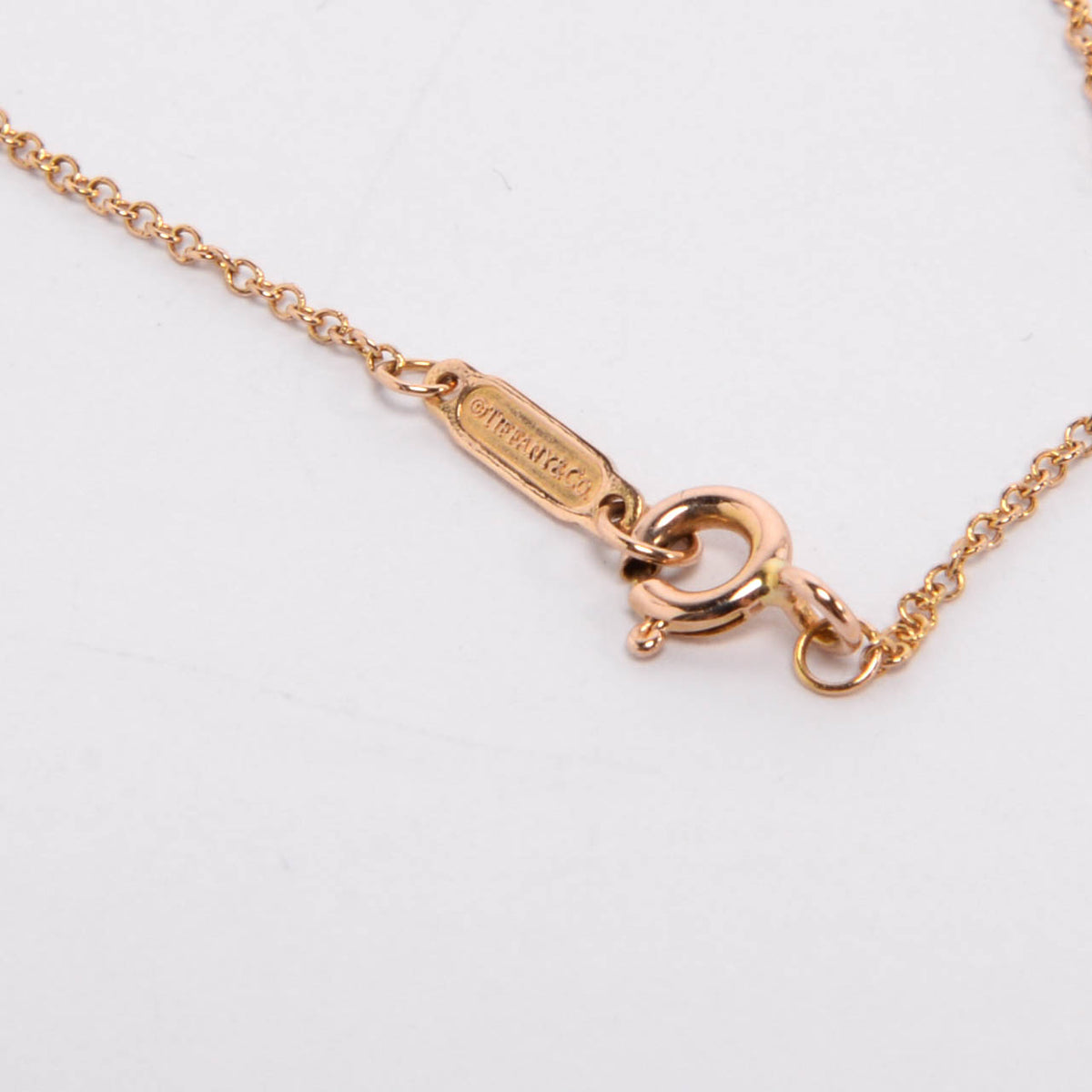 Tiffany & Co 18k Rose Gold Atlas Bar Pendant