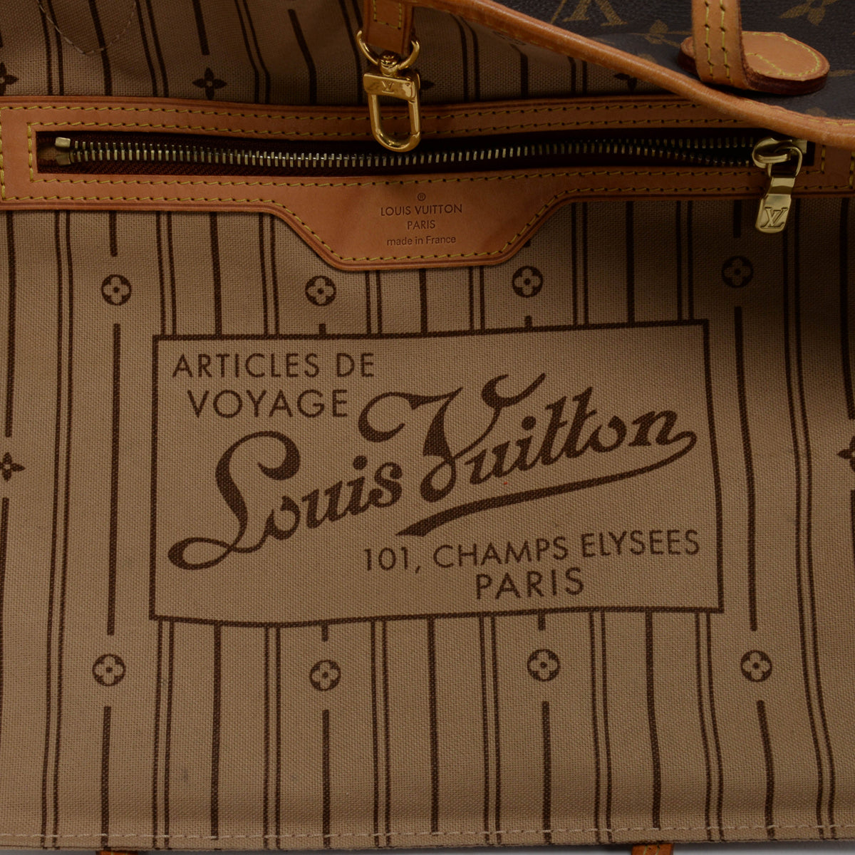 Louis Vuitton Rose Beige Monogram Neverfull MM