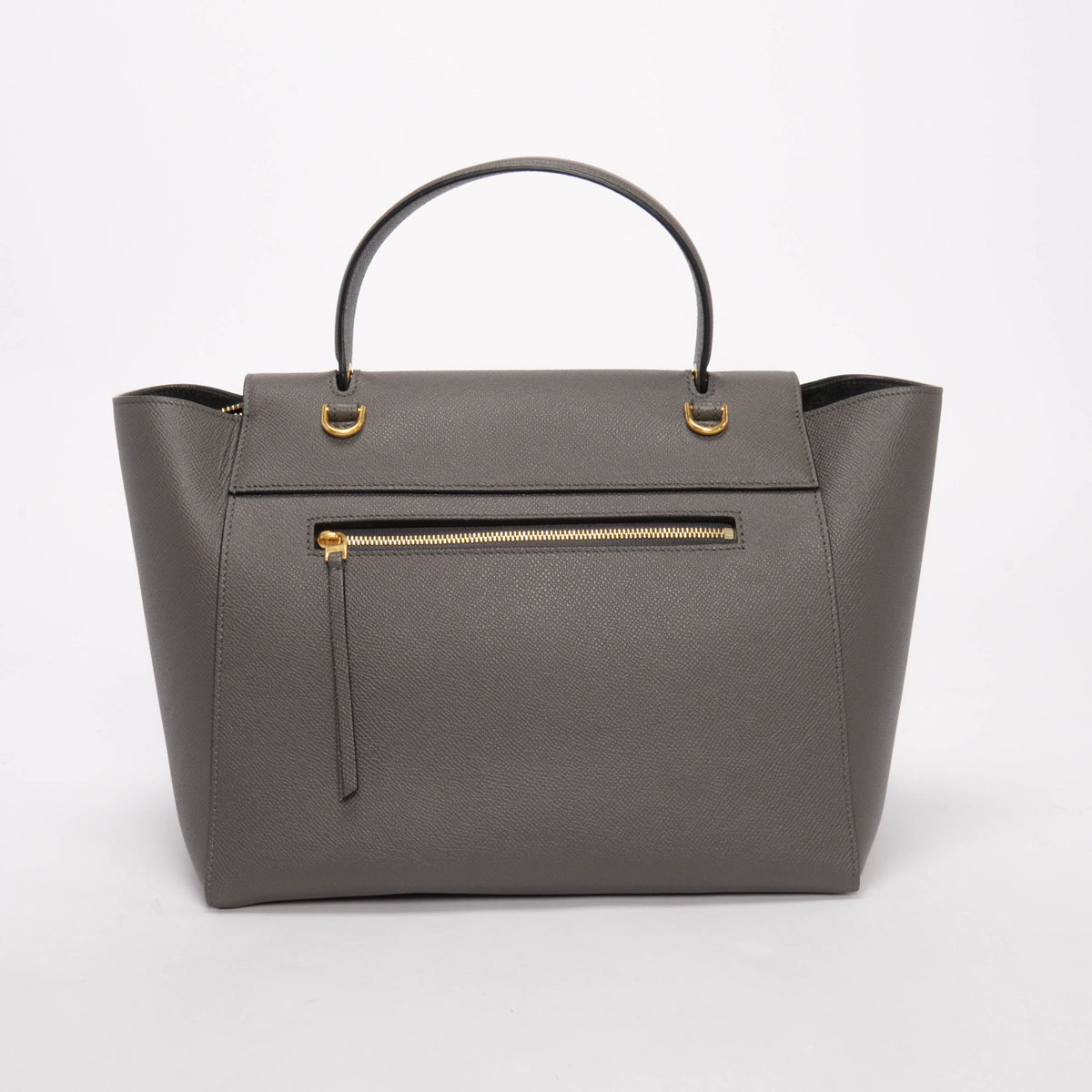 Celine Grey Grained Calfskin Mini Belt Bag