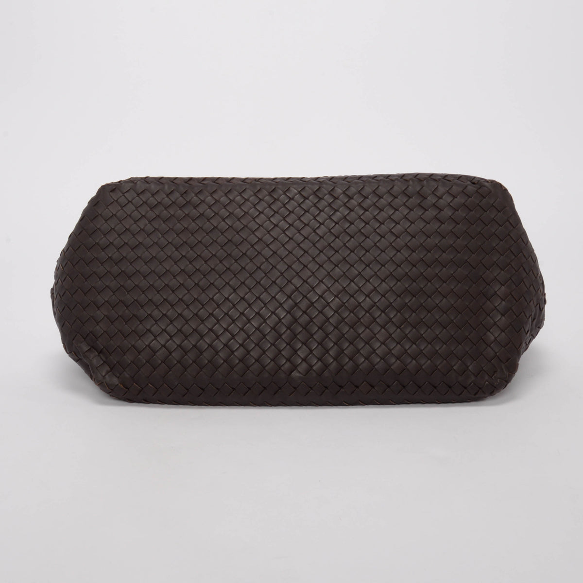 Bottega Veneta Chocolate Brown Intrecciato Large Boston Bag