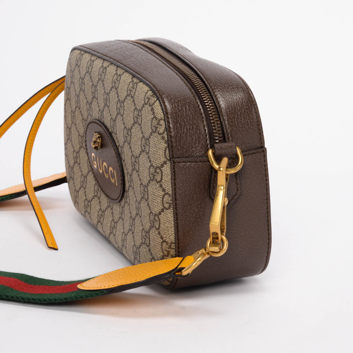 Gucci Brown GG Supreme Neo Vintage Camera Bag