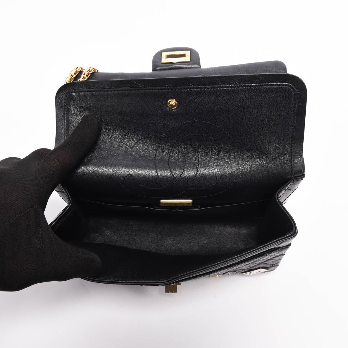 Chanel Black Quilted Calfskin Casino Lucky Charms Re-Issue Flap Bag