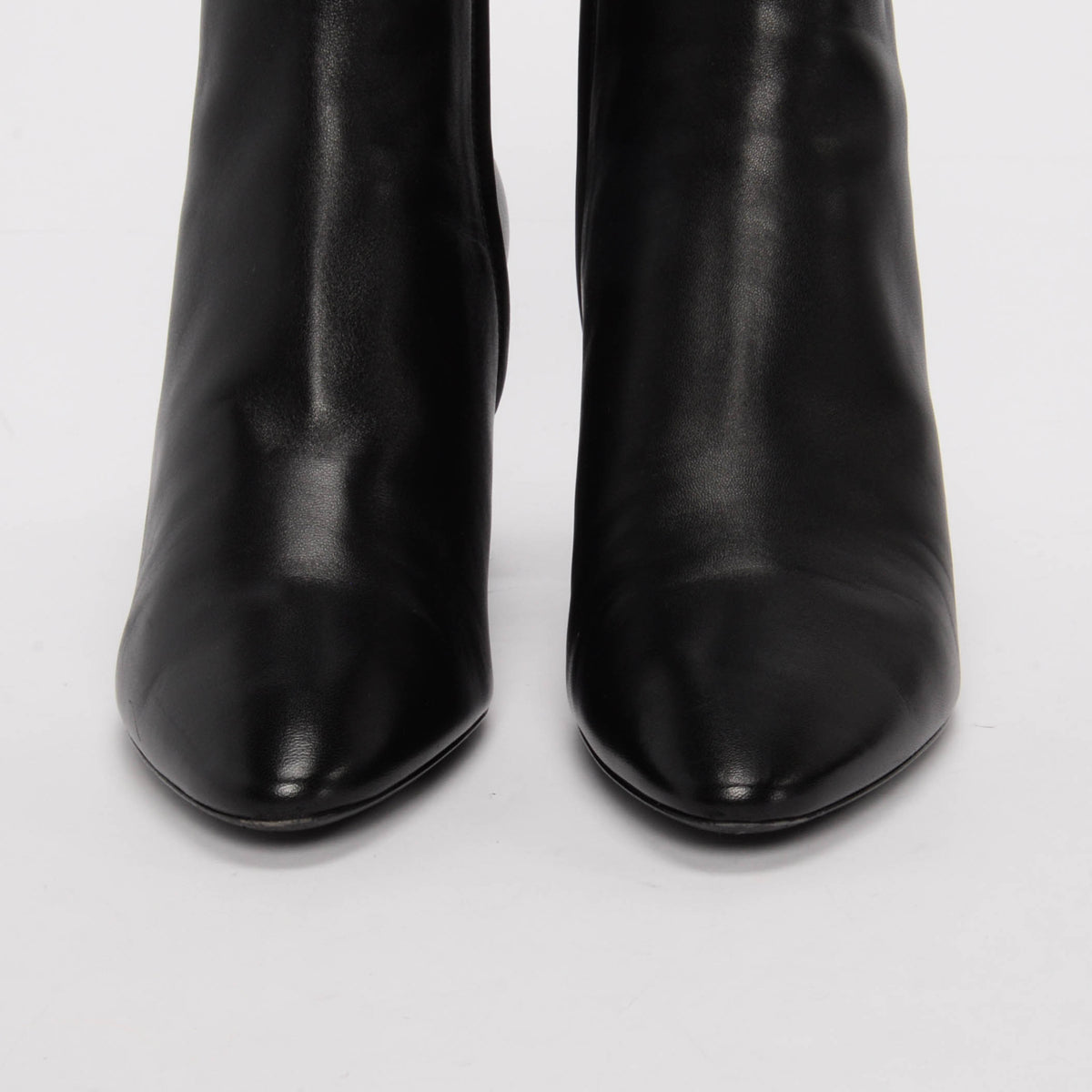 Saint Laurent Black Lambskin Lou 70 Ankle Boots 39