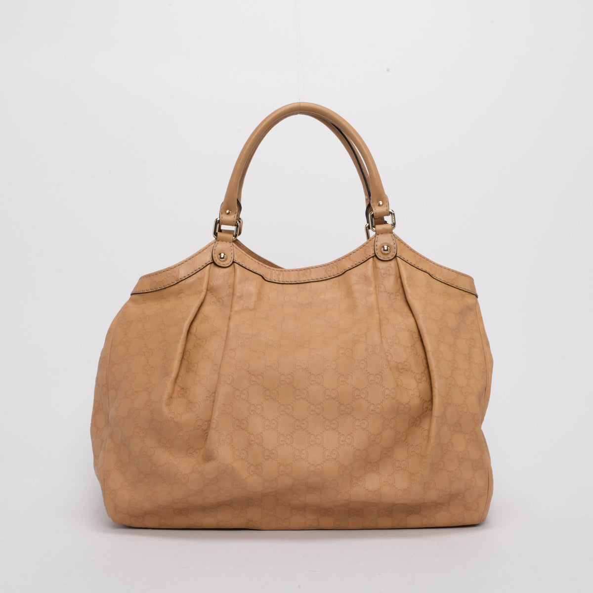 Gucci Camel Guccissima Large Sukey Tote