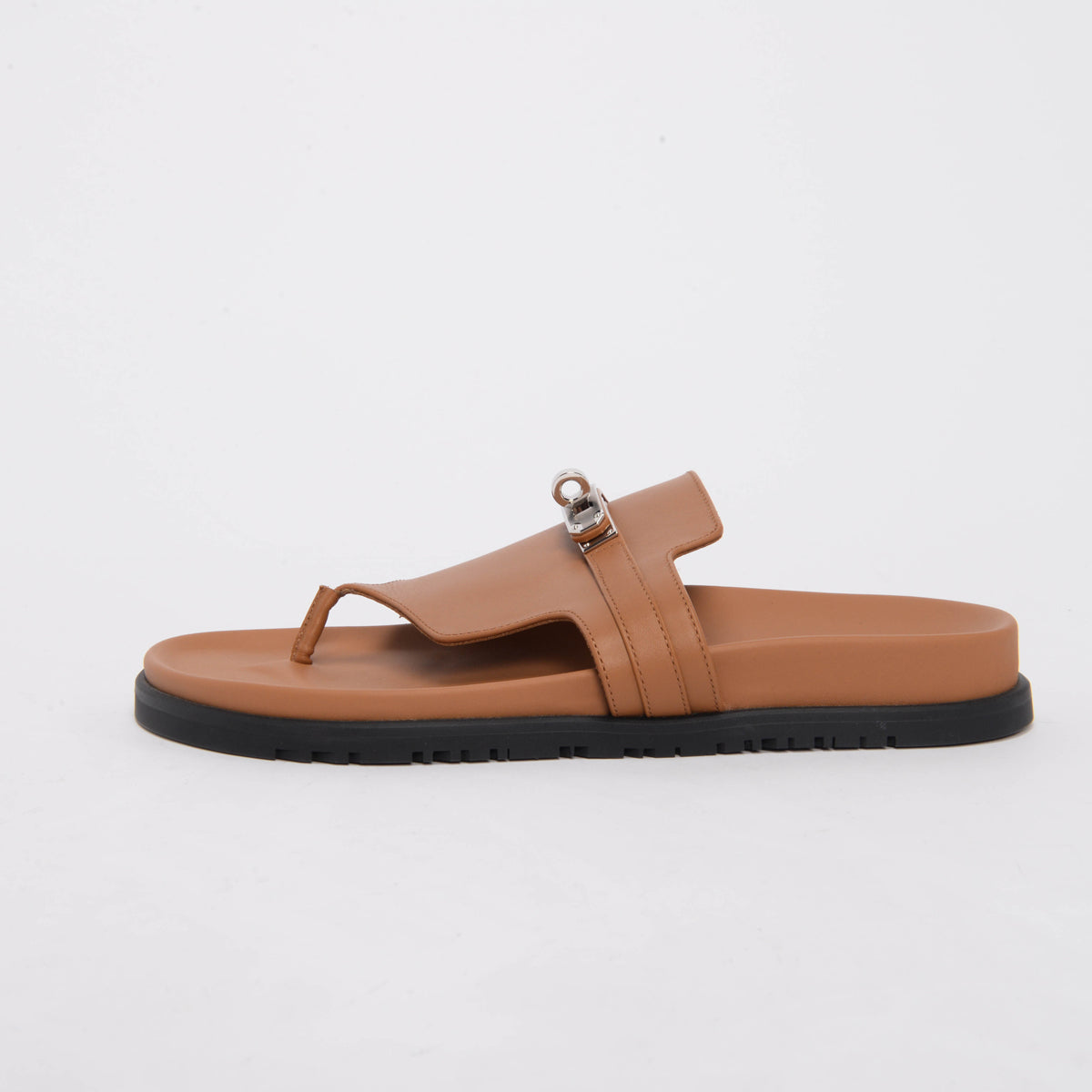 Hermes Naturel Calfskin Empire Sandals 40