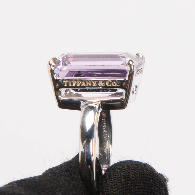 Tiffany & Co Amethyst Sterling Silver Tiffany Sparklers Ring - Blue Spinach