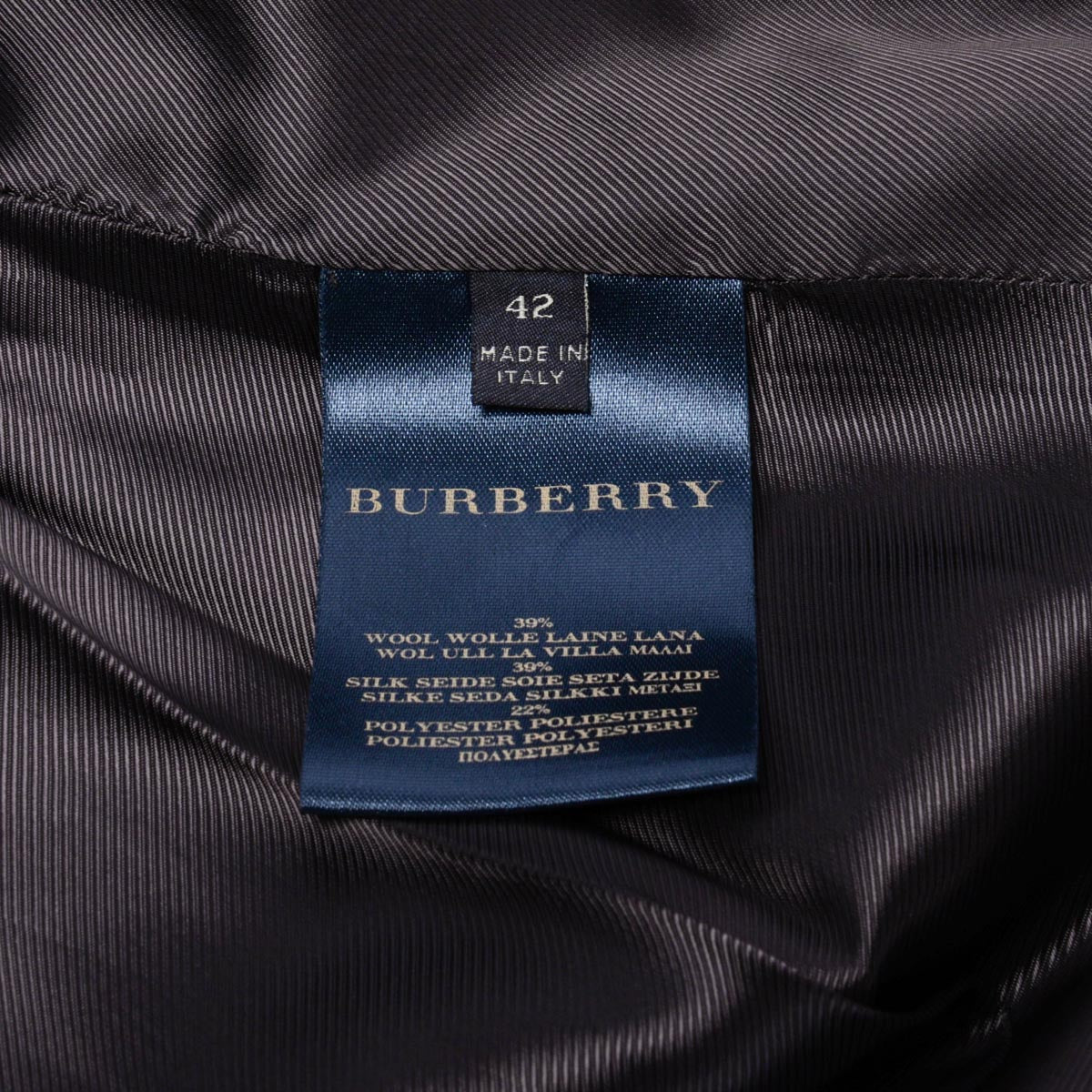 Burberry Gold Metallic Jacquard Cape Trench Coat IT 42