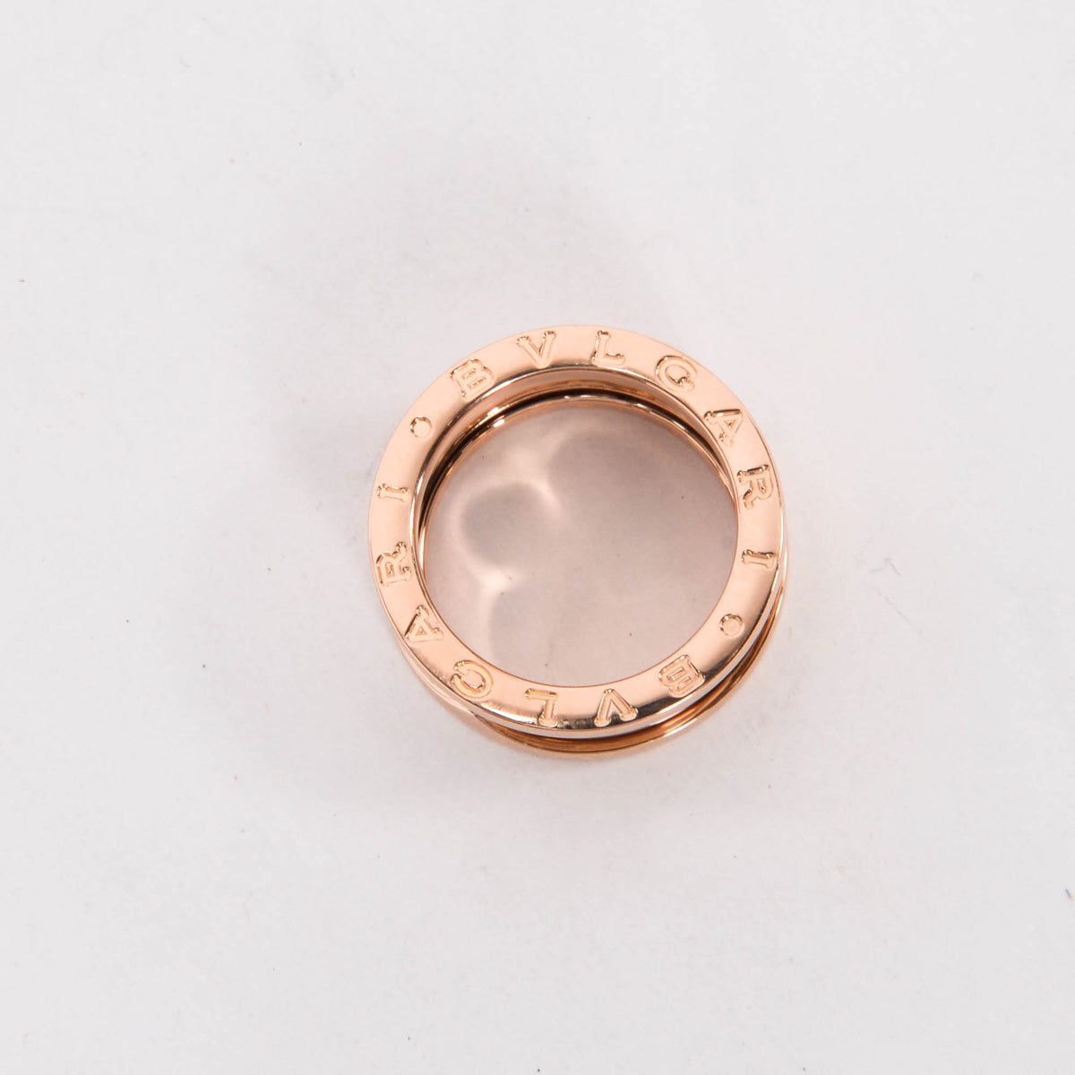 Bulgari 18k Rose Gold B.zero1 Three Band Ring