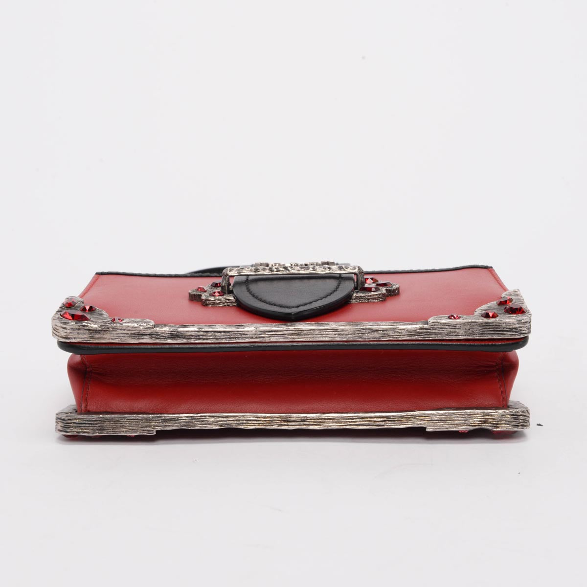 Prada Red & Black City Calf Cahier Mini Bag