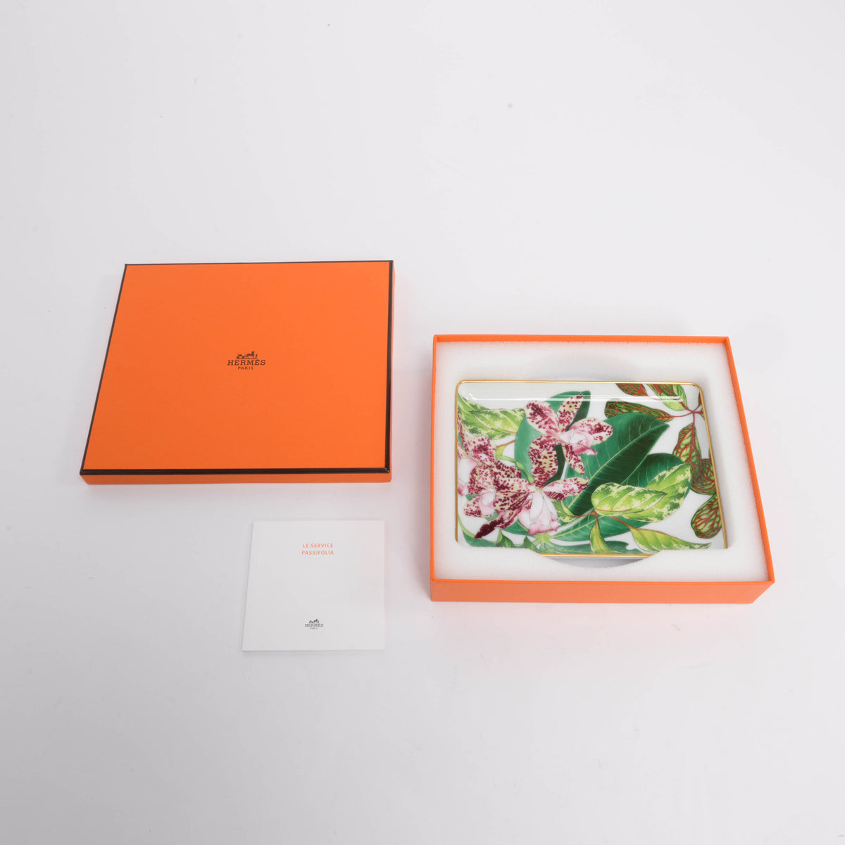 Hermes Passifolia Orchid Tray No.1 Small Model