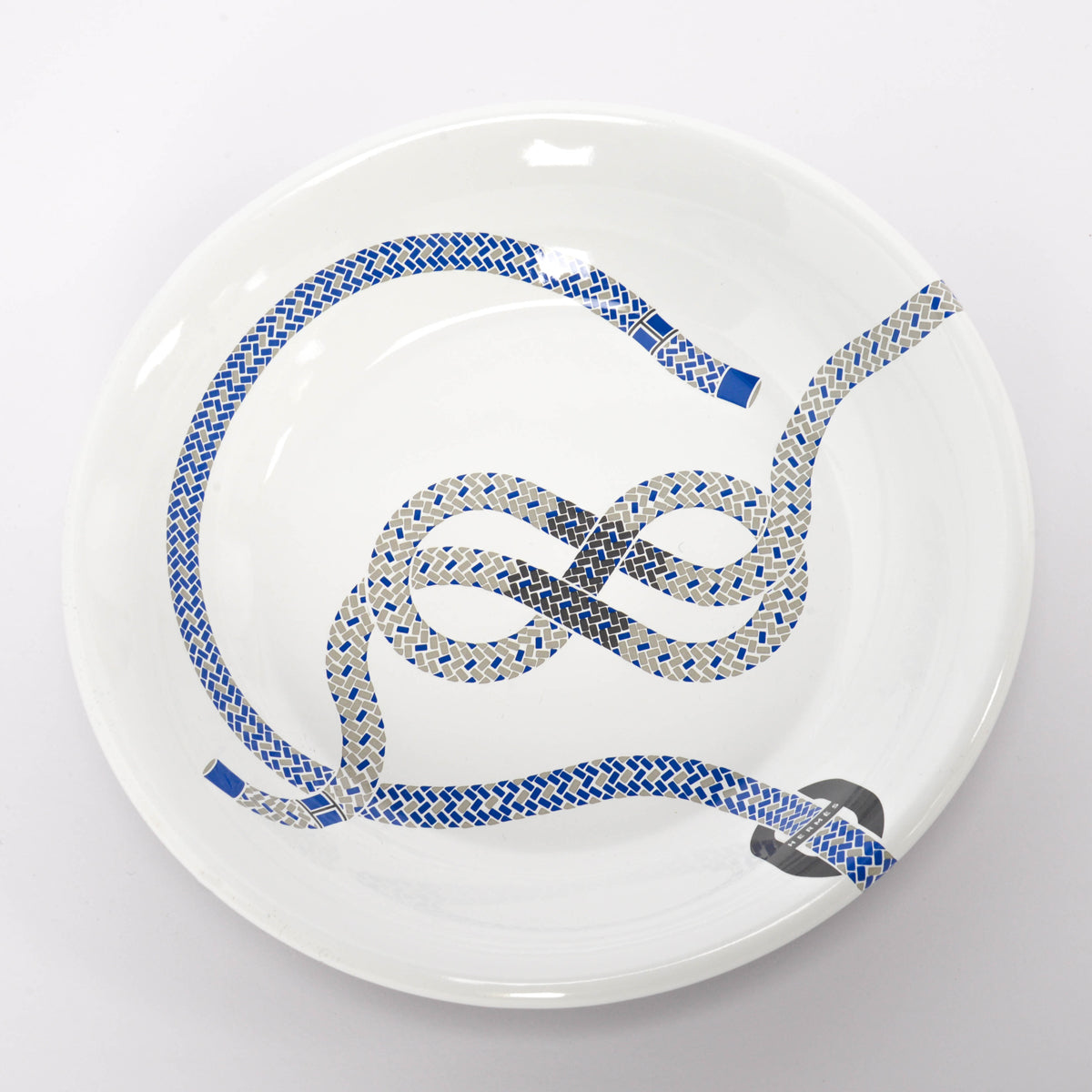 Hermes Blue Rocabar Canvas Zoulou Picnic Tote