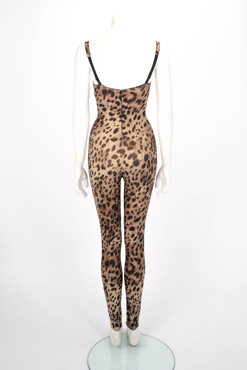 Dolce & Gabbana x Skims Leopard Jersey Catsuit S