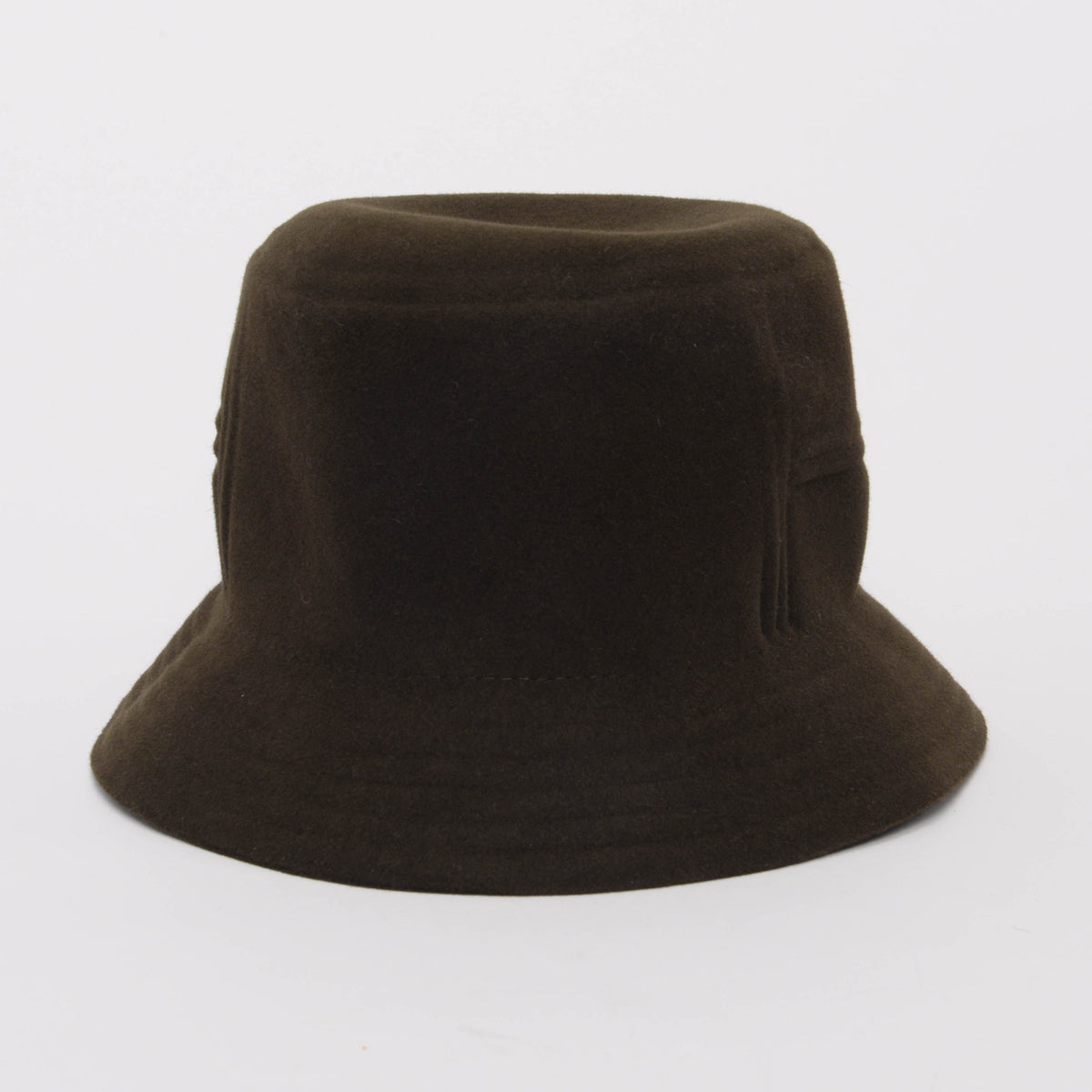 Hermes Khaki Rabbit Felt Dalton Bucket Hat