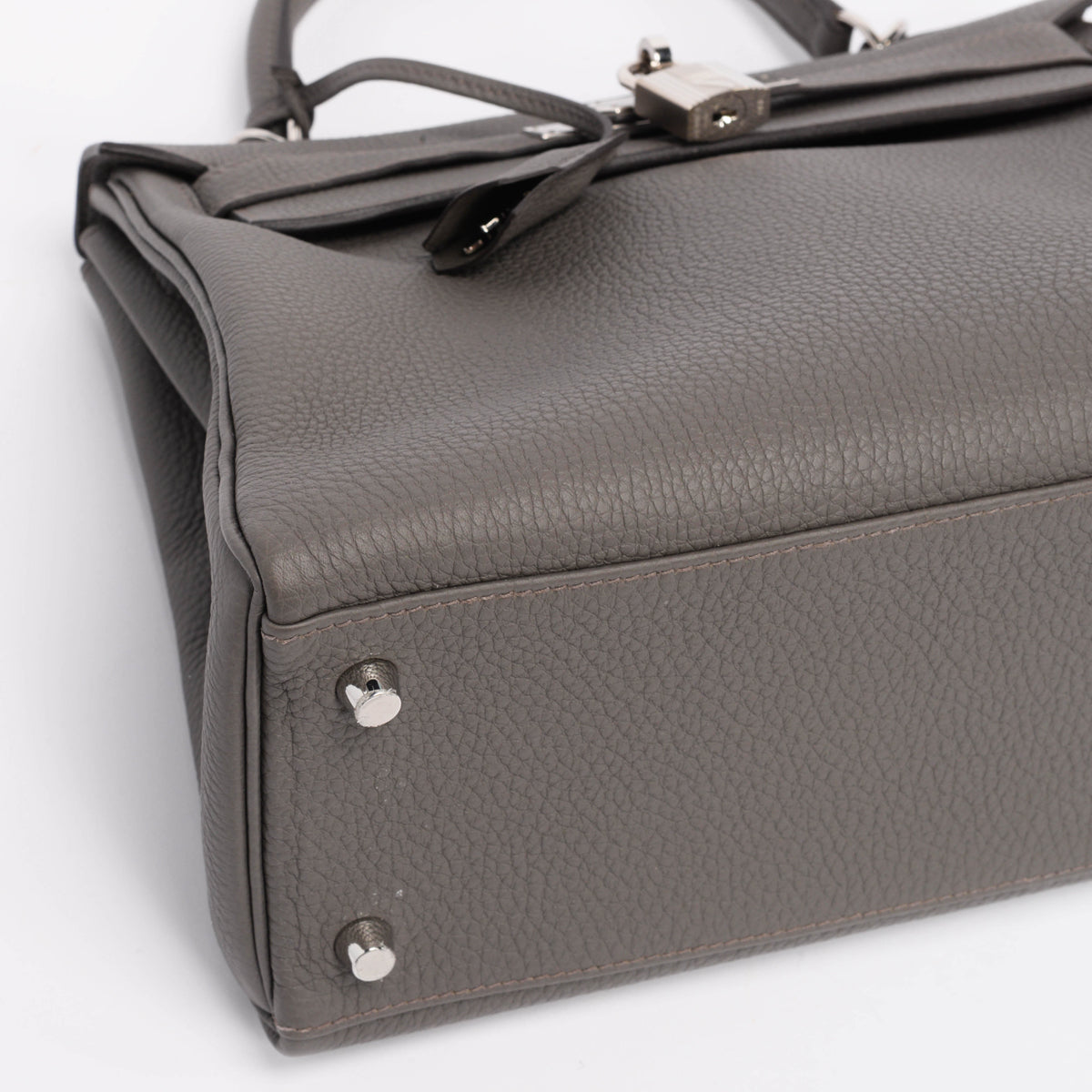 Hermes Gris Etain Togo Kelly 28