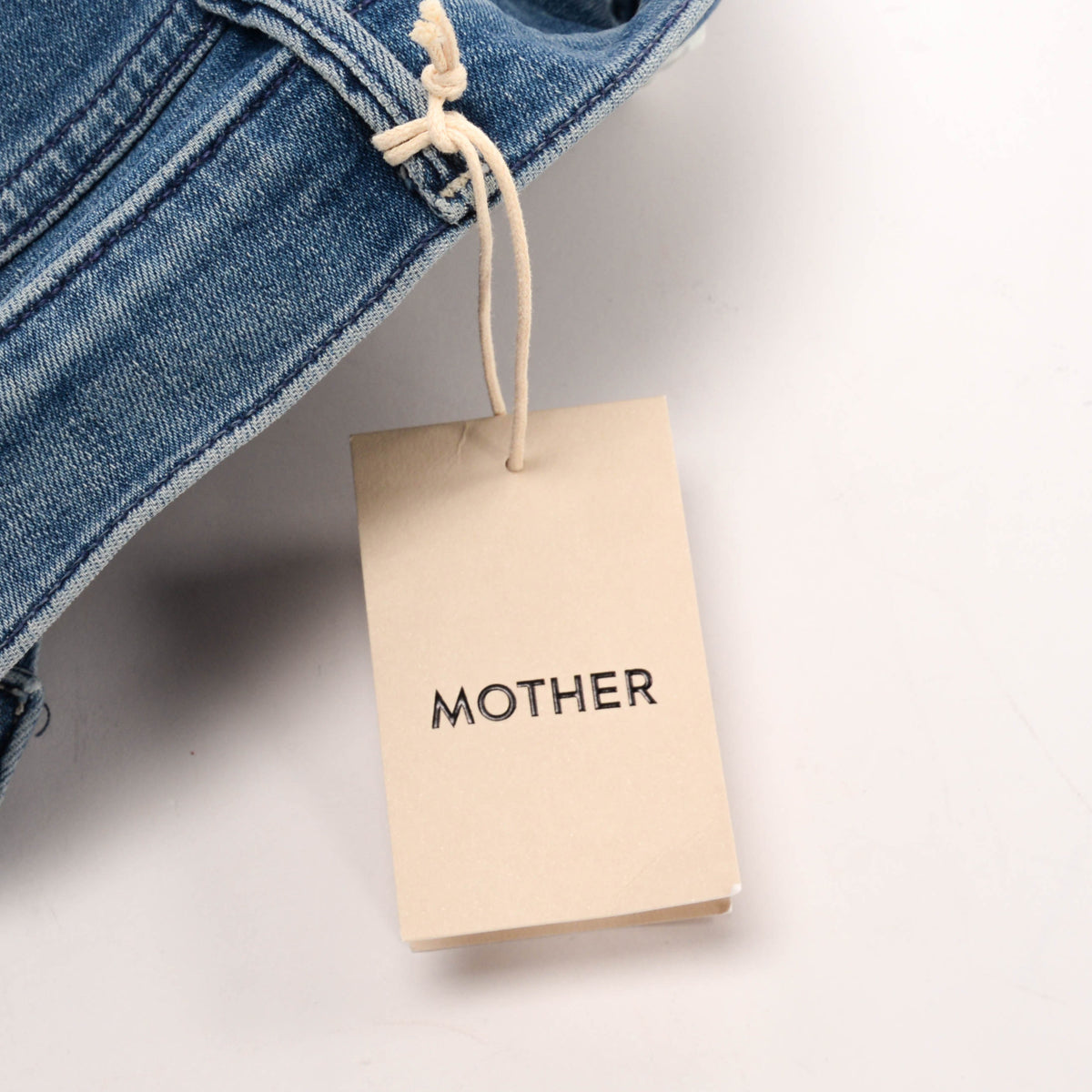 Mother Blue Denim Mid Rise Dazzler Ankle Jeans 24