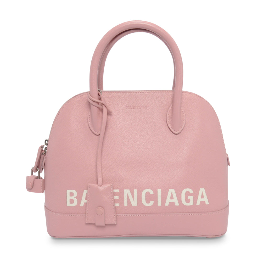 Balenciaga Pale Pink Grained Calfskin Small Ville Bag
