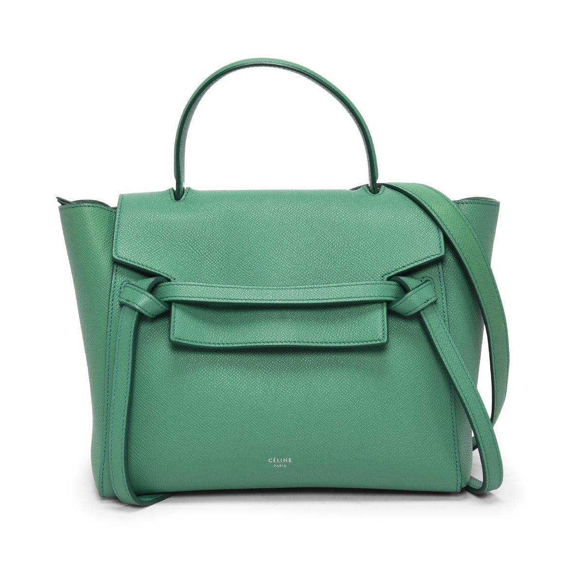 Celine Pop Green Grained Calfskin Micro Belt Bag