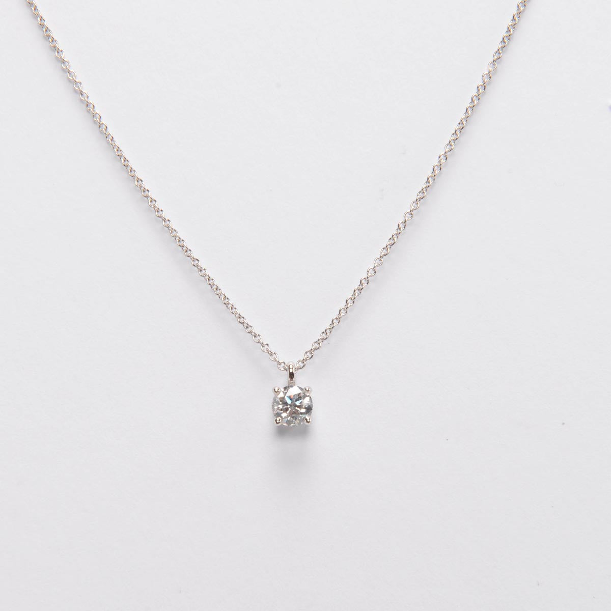 Tiffany & Co Platinum & Diamond Pendant Necklace