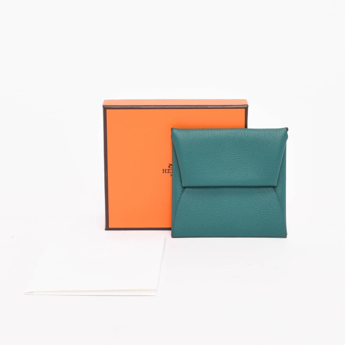 Hermes Malachite & Blue Atoll Evercolor Bastia Verso Coin Purse