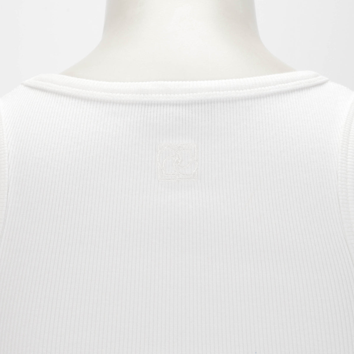 Magda Butrym White Ribbed Knotted Tank Top 38
