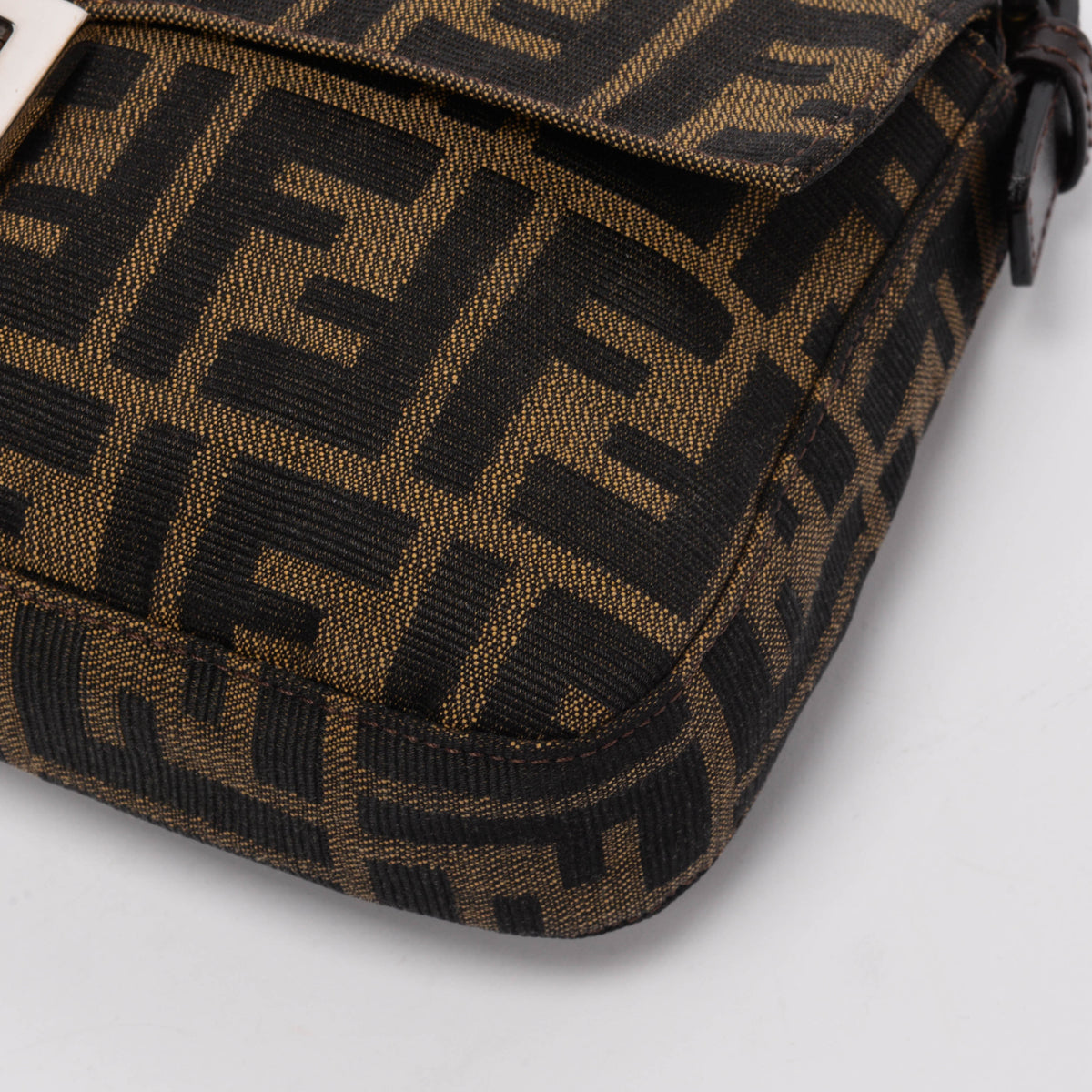 Fendi Tobacco Zucca Canvas Baguette Bag