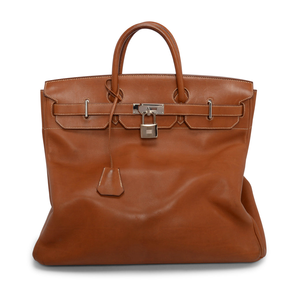 Hermes Noisette Barenia Faubourg HAC 45 PHW