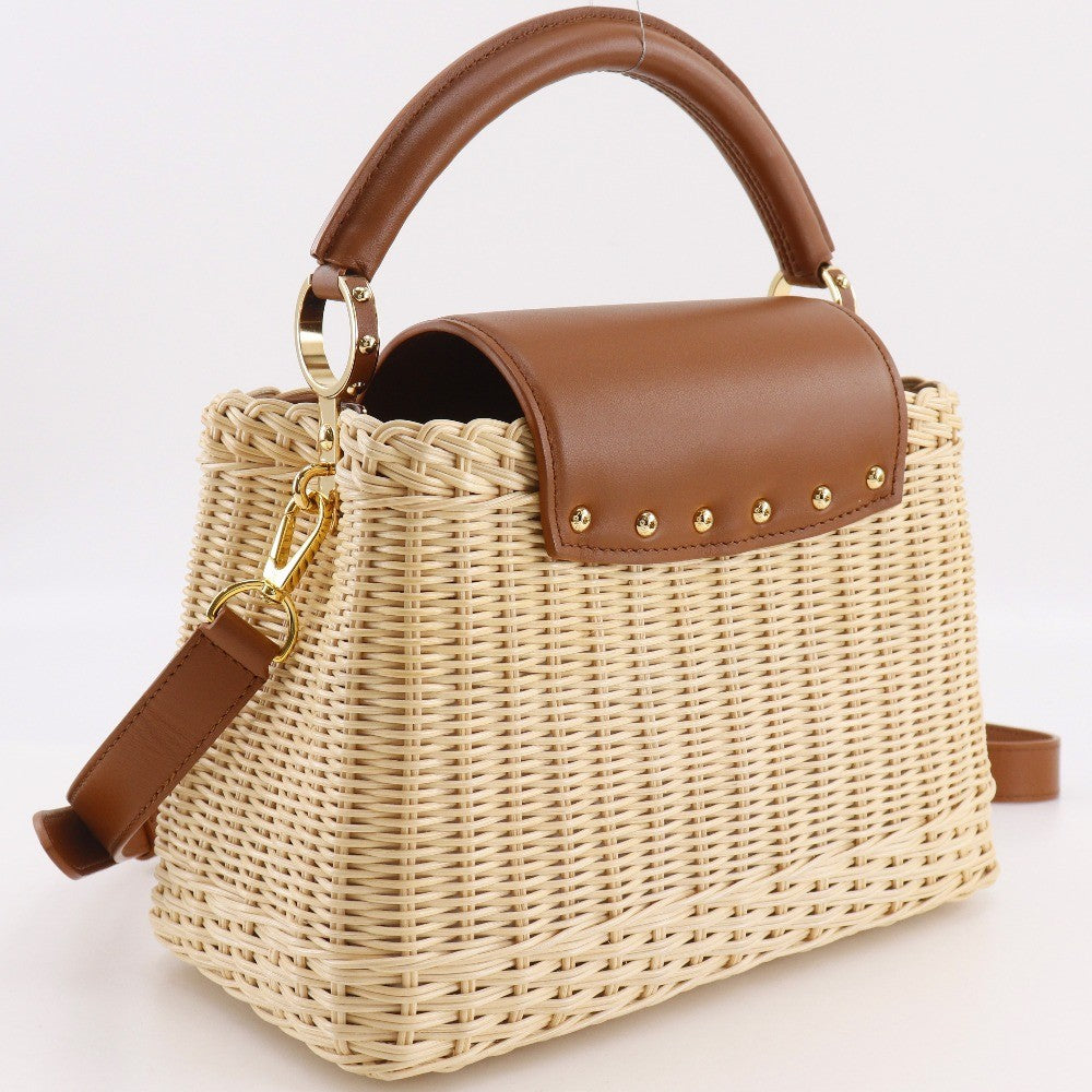 Louis Vuitton Brown Wicker Capucines BB