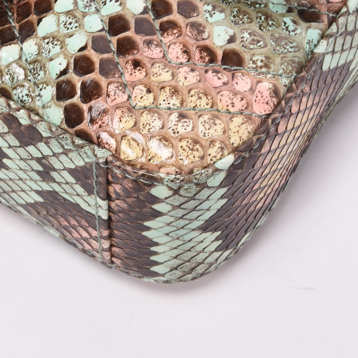 Gucci Aqua Python GG Marmont Mini Bag