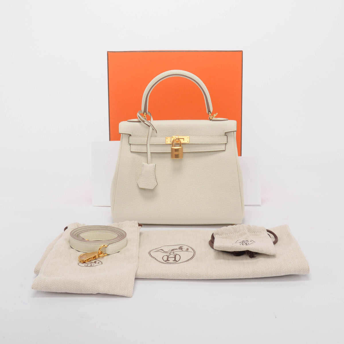 Hermes Mushroom Togo Kelly 25 GHW