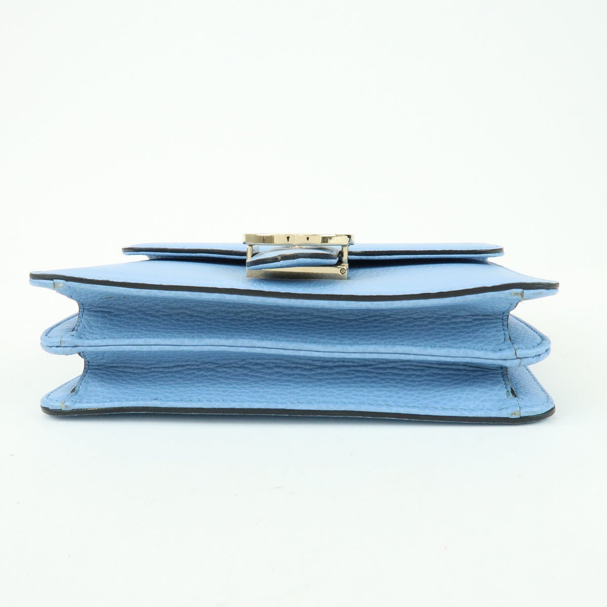 Gucci Light Blue Calfskin Interlocking G Shoulder Bag
