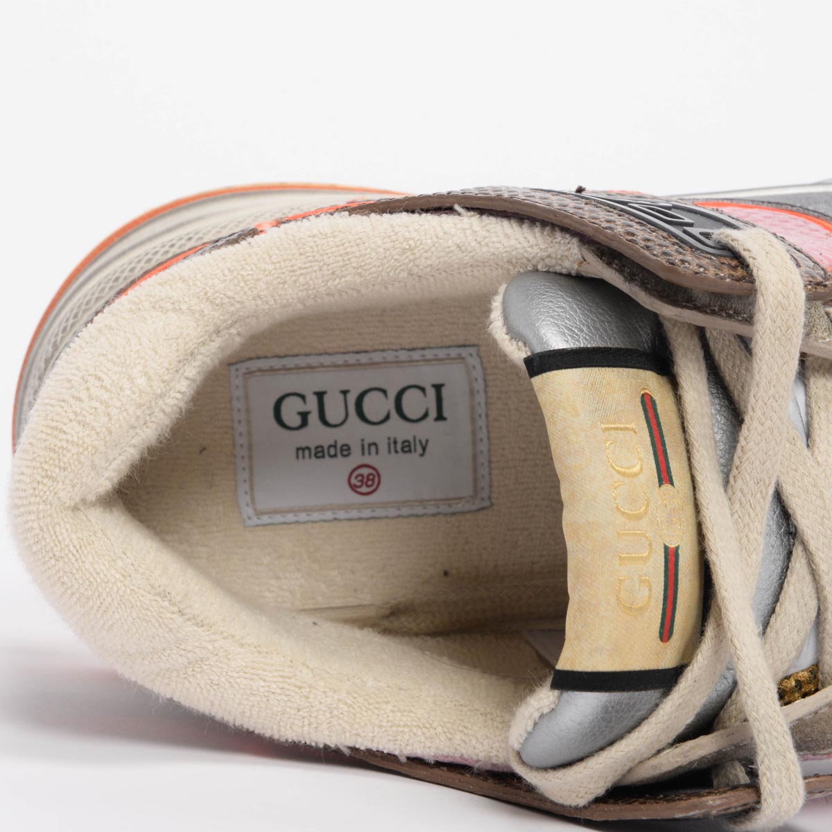 Gucci Grey Tejus Printed Ultrapace Sneakers 38