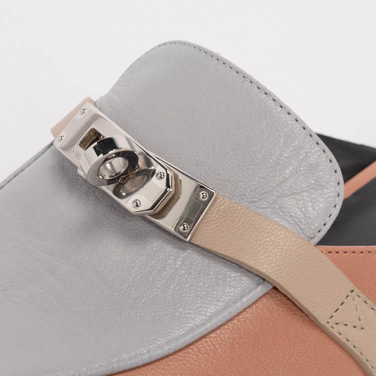 Hermes Tri-Colour Goatskin Oz Mules 38.5