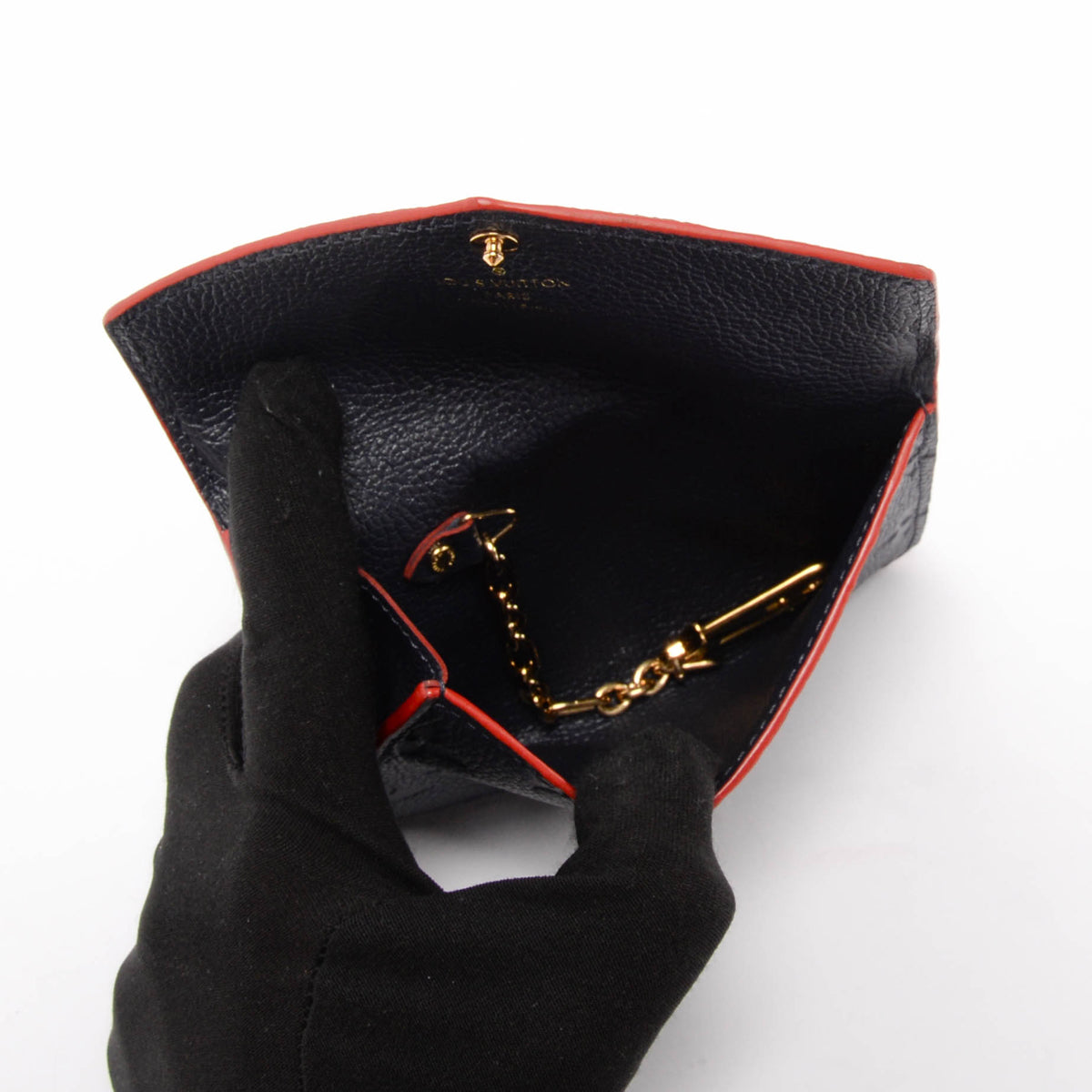 Louis Vuitton Marine Rouge Monogram Empreinte Pochette Clefs Key Case