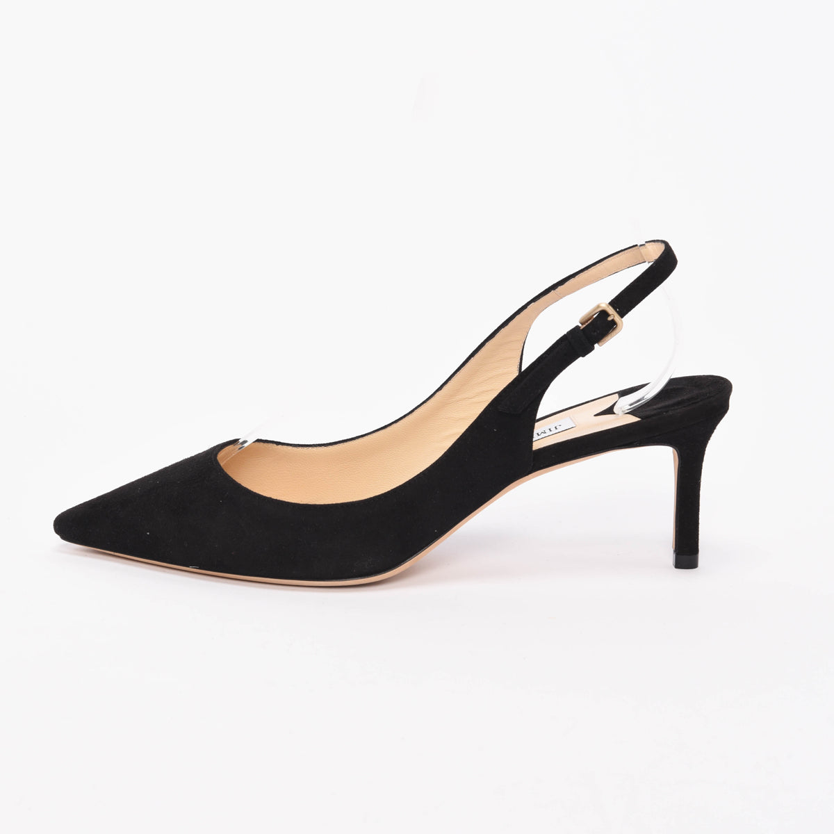 Jimmy Choo Black Suede Erin Slingback Pumps 40