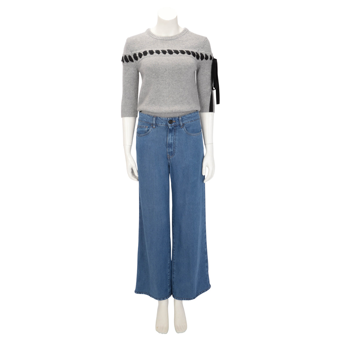 Miu Miu Blue Denim 5 Pocket Jeans 24