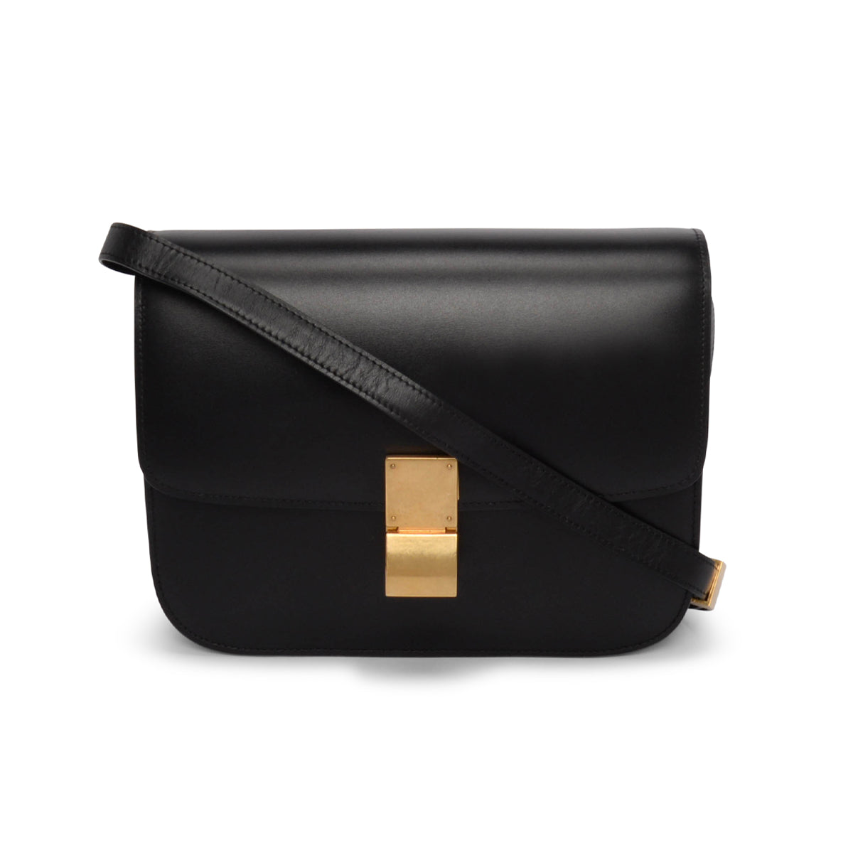 Celine Black Box Calf Classic Box Bag