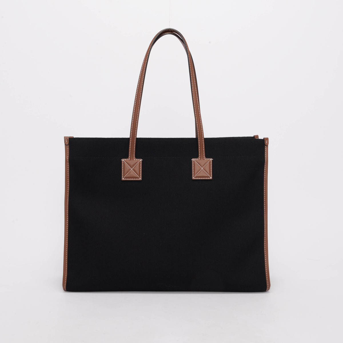 Burberry Black Canvas Medium Freya Tote