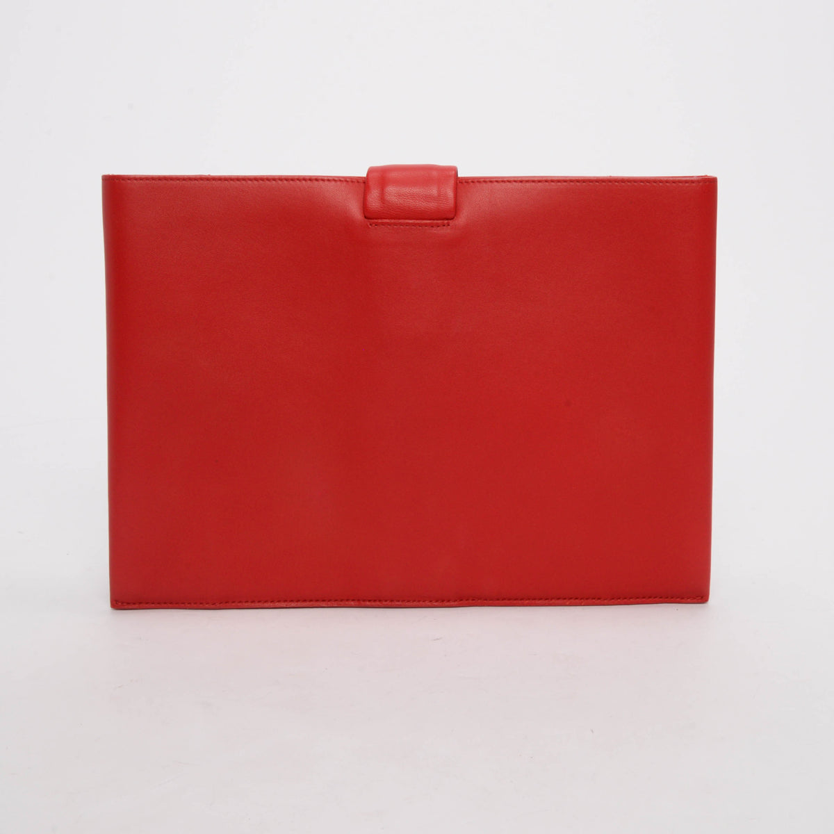 Celine Red Lambskin Knotted Clutch