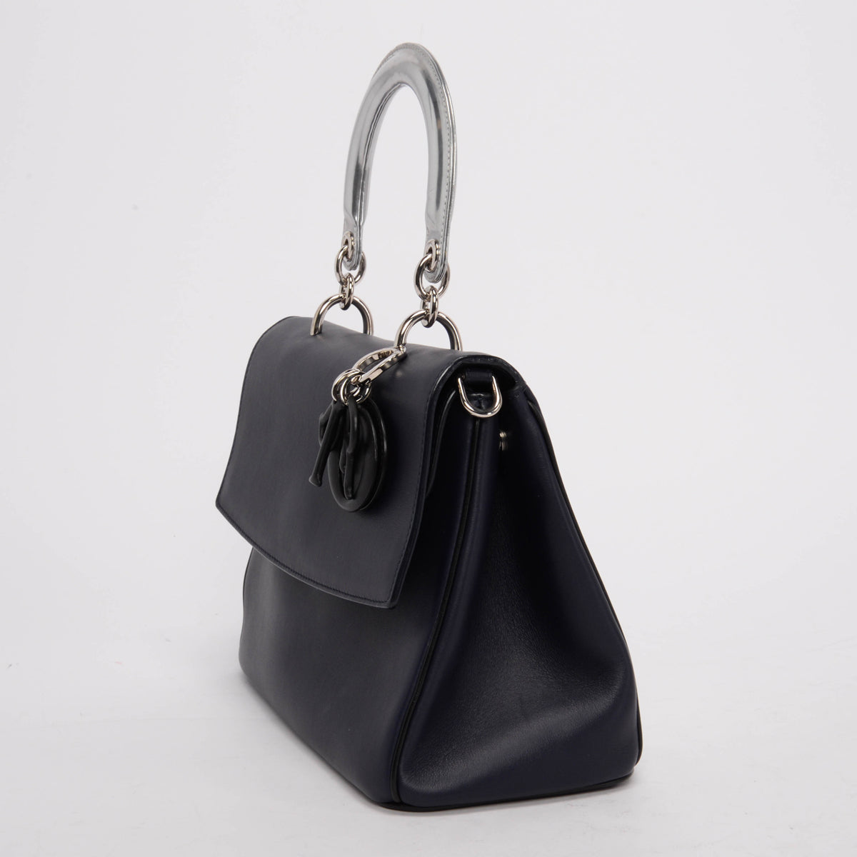 Dior Deep Blue Calfskin Dior Be Small Flap Bag
