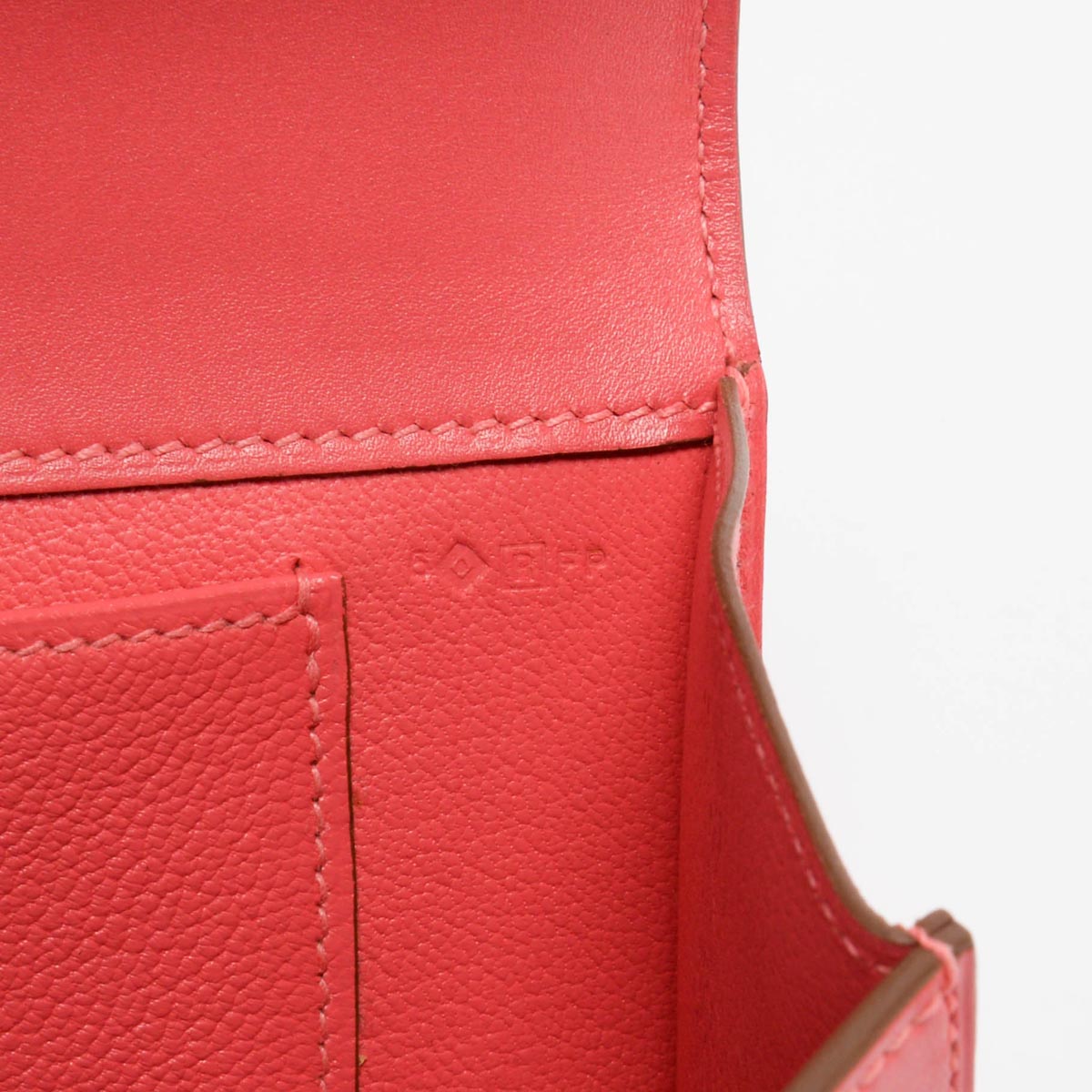 Hermes Rose Lipstick Tadelakt Medor 23 Clutch