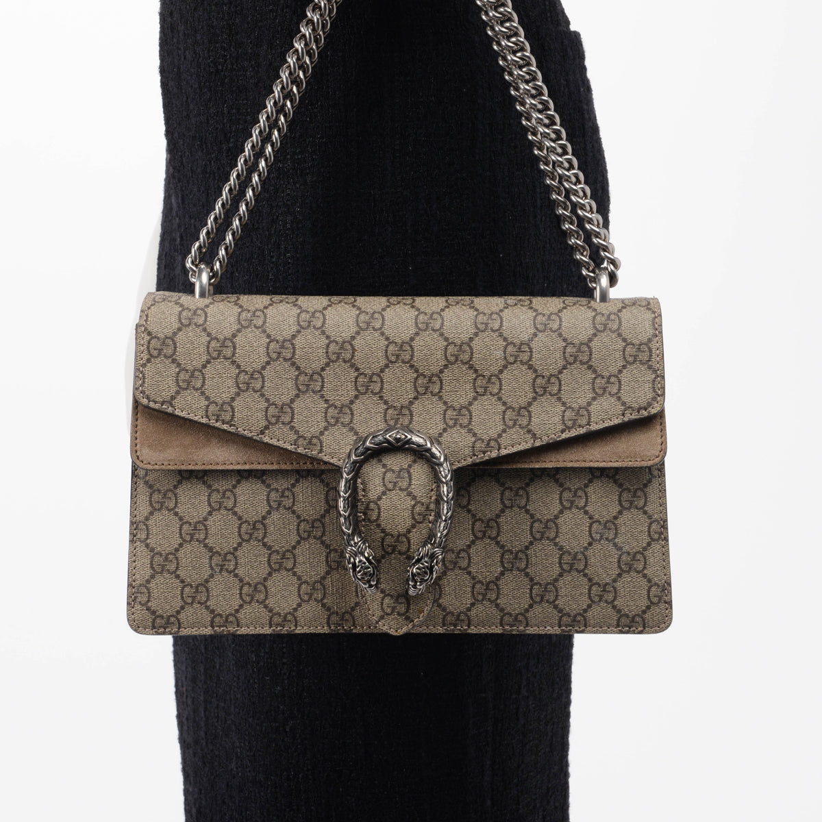 Gucci Beige GG Supreme Small Dionysus Bag