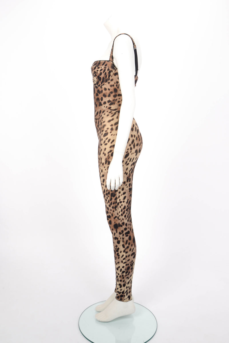 Dolce & Gabbana x Skims Leopard Jersey Catsuit S