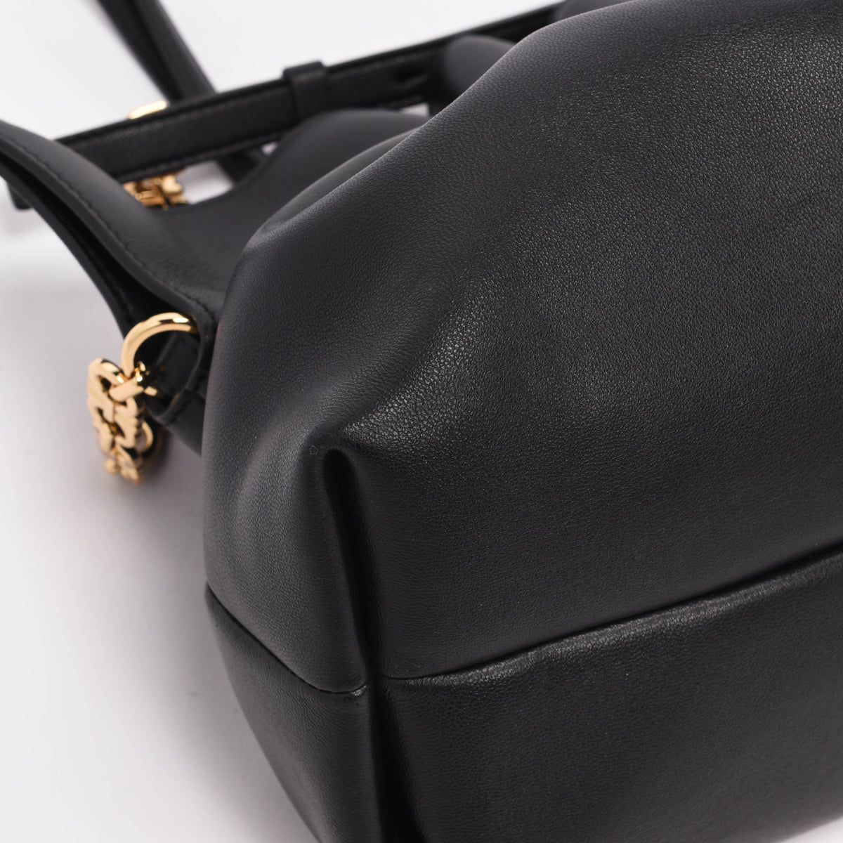 Ferragamo Black Nappa Medium Soft Bag