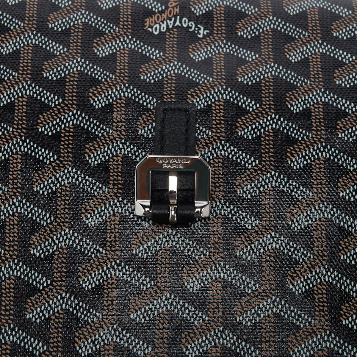 Goyard Black Goyardine Capetien MM Messenger Bag