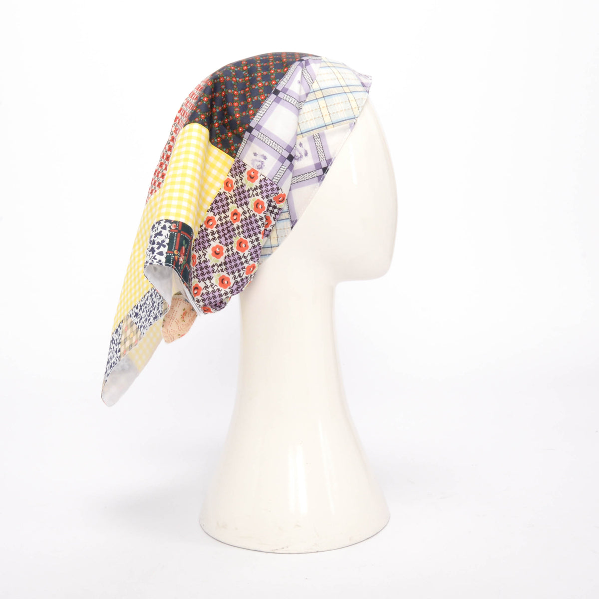 Miu Miu Multi Colour Cotton Liberty Patchwork Scarf
