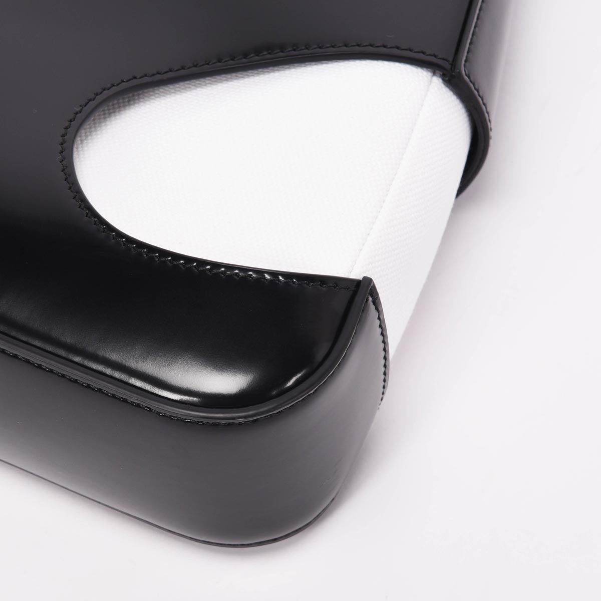 Ferragamo Black & White Cut-Out Detail Bag